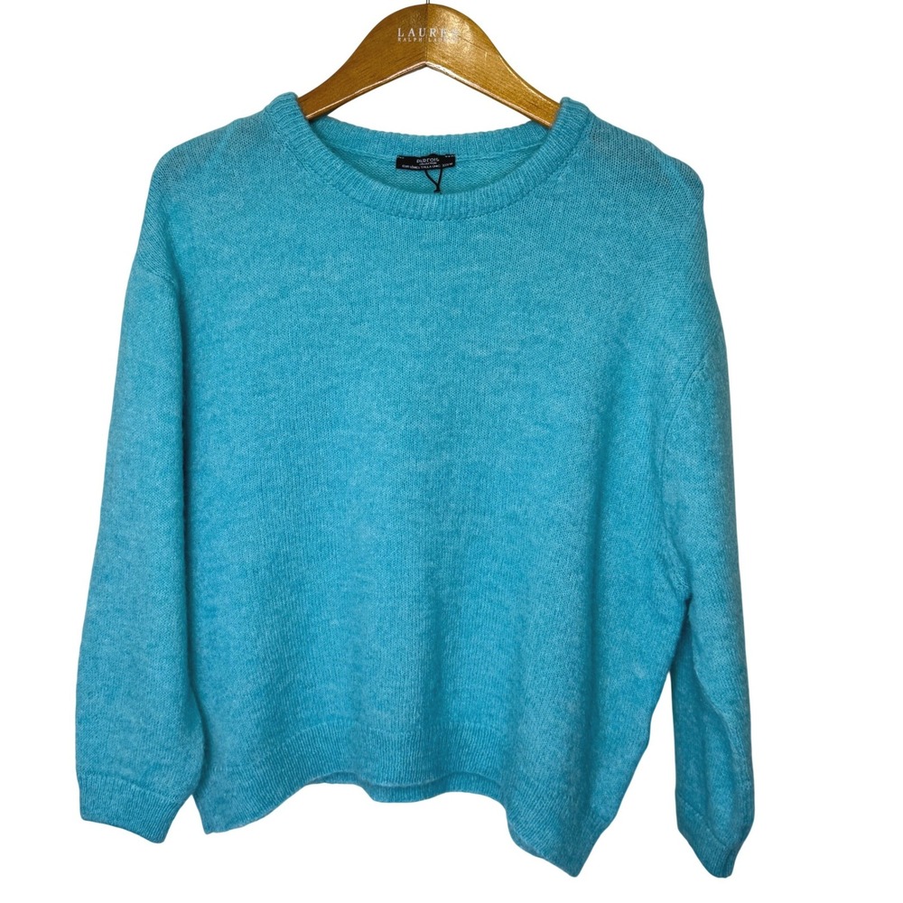 Parfois Collection Robin Egg Blue Crew Neck Sweater Womens Med
